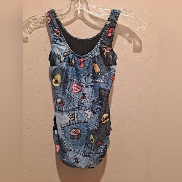 Terez Pocket Print One-Piece Swimsuit Size 14 - Picture 7 of 7